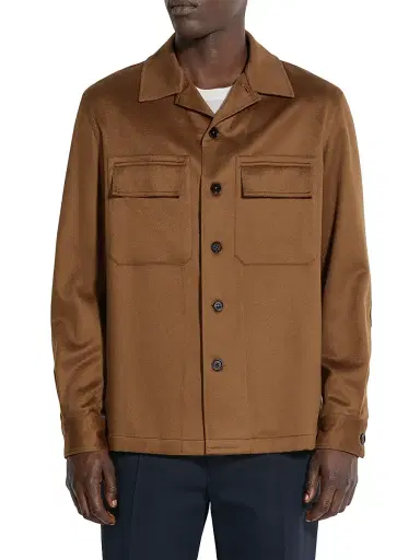 Zegna Men's Oasi Cashmere Alba Overshirt - Foliage - Size XXL | Thumbnail 2 Zegna Men's Oasi Cashmere Alba Overshirt - Foliage - Size XXL | Thumbnail 2