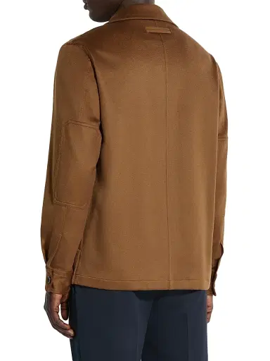 Zegna Men's Oasi Cashmere Alba Overshirt - Foliage - Size XXL | Thumbnail 3 Zegna Men's Oasi Cashmere Alba Overshirt - Foliage - Size XXL | Thumbnail 3