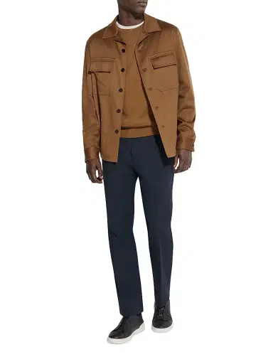 Zegna Men's Oasi Cashmere Alba Overshirt - Foliage - Size XXL | Thumbnail 5 Zegna Men's Oasi Cashmere Alba Overshirt - Foliage - Size XXL | Thumbnail 5