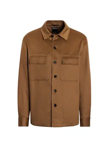 Zegna Men's Oasi Cashmere Alba Overshirt - Foliage - Size XXL | Thumbnail 1 Zegna Men's Oasi Cashmere Alba Overshirt - Foliage - Size XXL | Thumbnail 1