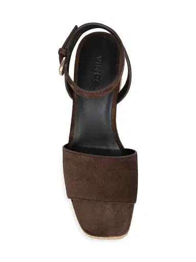 Vince Women's Castella 42MM Suede Platform Sandals - Cacao Brown | Thumbnail 4 Vince Women's Castella 42MM Suede Platform Sandals - Cacao Brown | Thumbnail 4