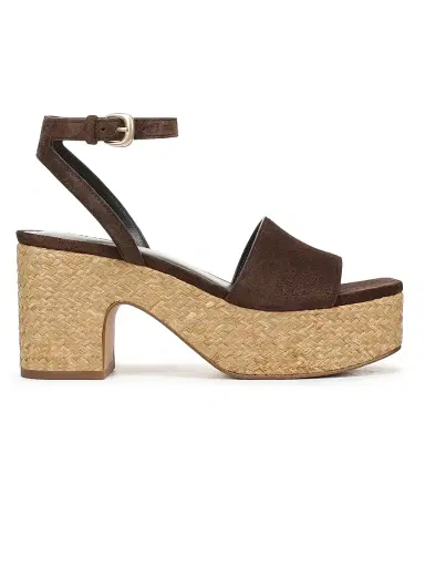 Vince Women's Castella 42MM Suede Platform Sandals - Cacao Brown | Thumbnail 1 Vince Women's Castella 42MM Suede Platform Sandals - Cacao Brown | Thumbnail 1