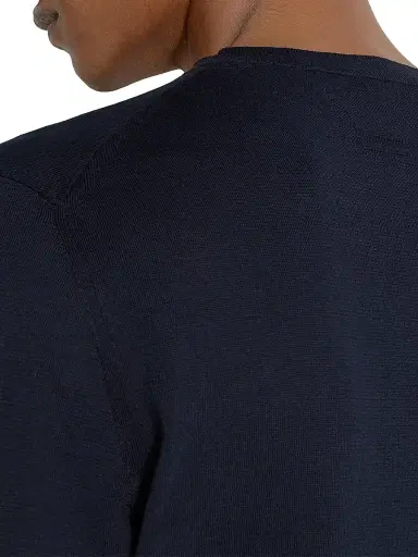 Zegna Men's Cotton Crewneck T-Shirt - Navy Blue - Size 50 | Thumbnail 4 Zegna Men's Cotton Crewneck T-Shirt - Navy Blue - Size 50 | Thumbnail 4