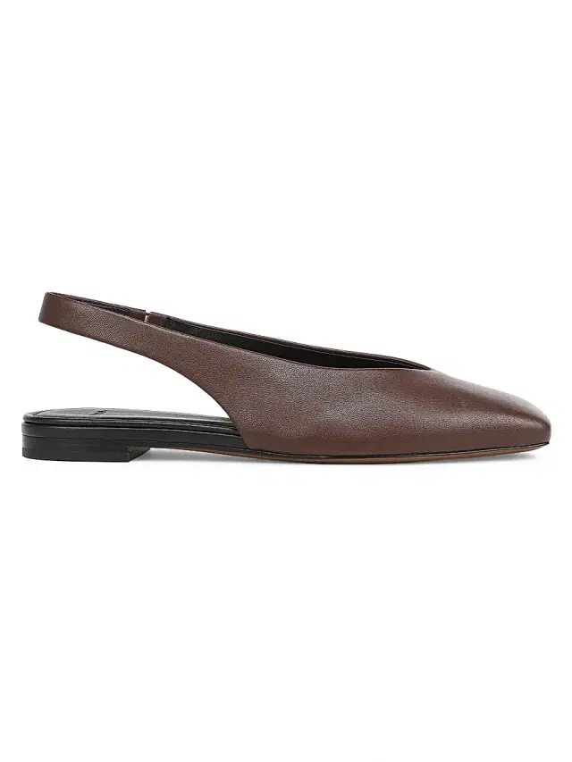 Vince Women's Darlina Leather Slingback Flats - Molton Brown