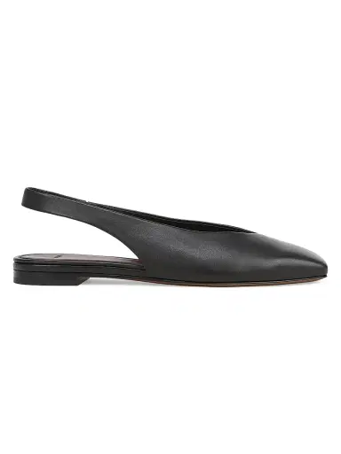 Vince Women's Darlina Leather Slingback Flats - Black - Size 11 | Thumbnail 1
