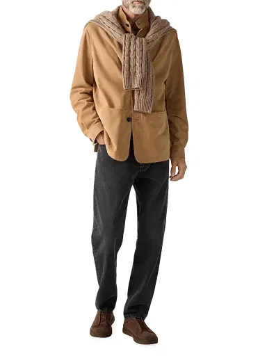 Zegna Men's Cashseta Crewneck Sweater - Beige - Size 48 | Thumbnail 6