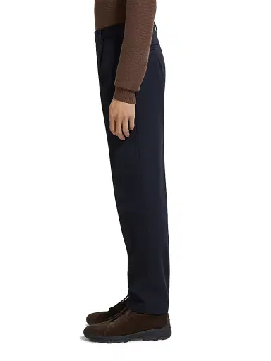 Zegna Men's Cotton and Wool Pants | Thumbnail 3 Zegna Men's Cotton and Wool Pants | Thumbnail 3