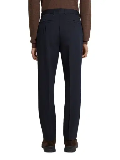 Zegna Men's Cotton and Wool Pants | Thumbnail 4 Zegna Men's Cotton and Wool Pants | Thumbnail 4