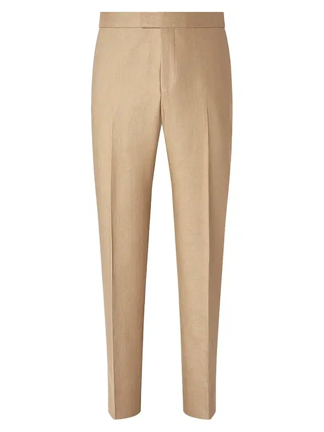 ZEGNA Men's Oasi Lino Pants - Beige