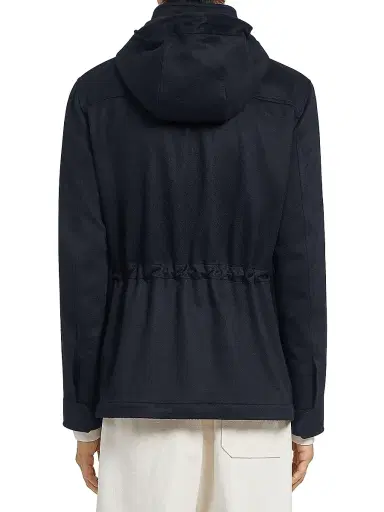 Zegna Men's Oasi Cashmere Elements Cima Overjacket - Navy Blue - Size 48 | Thumbnail 3