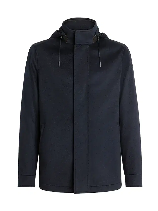 ZEGNA Men's Oasi Cashmere Elements Cima Overjacket - Navy Blue