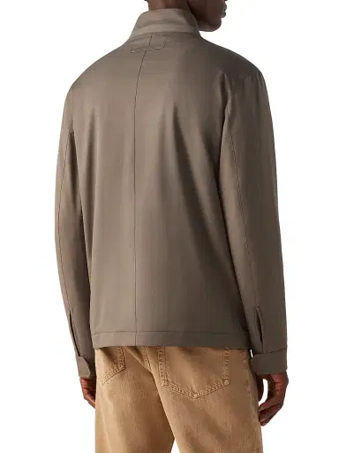 Zegna Men's Microfiber Motorin 125CC Field Jacket | Thumbnail 3 Zegna Men's Microfiber Motorin 125CC Field Jacket | Thumbnail 3