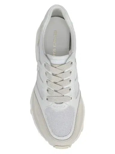 Veronica Beard Women's Valentina Ripstop & Leather Sneakers - Coconut Marmo - Size 12 | Thumbnail 4