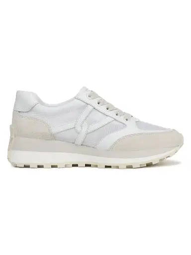 Veronica Beard Women's Valentina Ripstop & Leather Sneakers - Coconut Marmo - Size 12 | Thumbnail 1