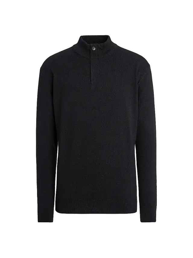 ZEGNA Men's Oasi Cashmere Sweater - Black