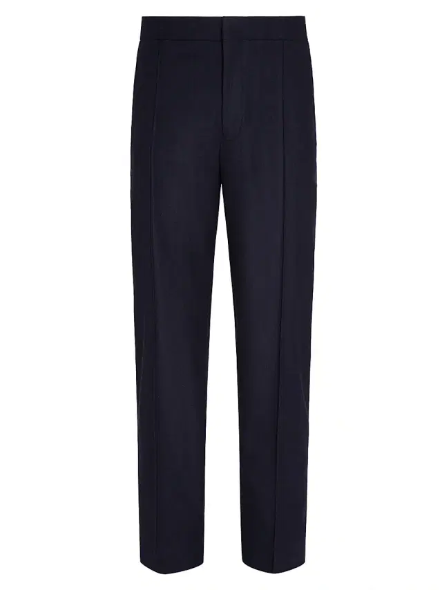ZEGNA Men's 15milmil15 Wool Silk and Cashmere Pants - Navy Blue
