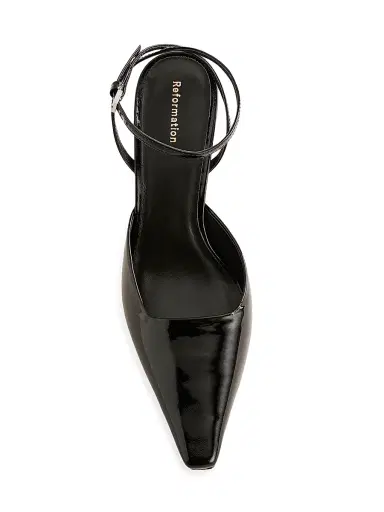 Reformation Women's Natasha 75MM Patent Leather Pumps - Black - Size 9 | Thumbnail 2 Reformation Women's Natasha 75MM Patent Leather Pumps - Black - Size 9 | Thumbnail 2