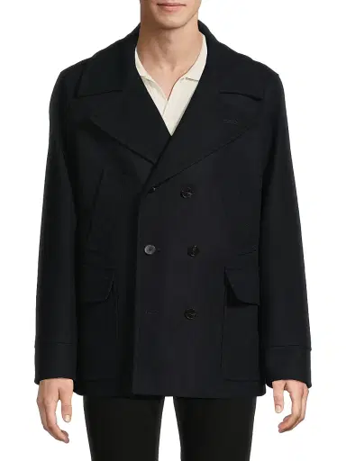 Paltò Men's Fiorentina Wool Blend Regular-Fit Peacoat | Thumbnail 6 Paltò Men's Fiorentina Wool Blend Regular-Fit Peacoat | Thumbnail 6