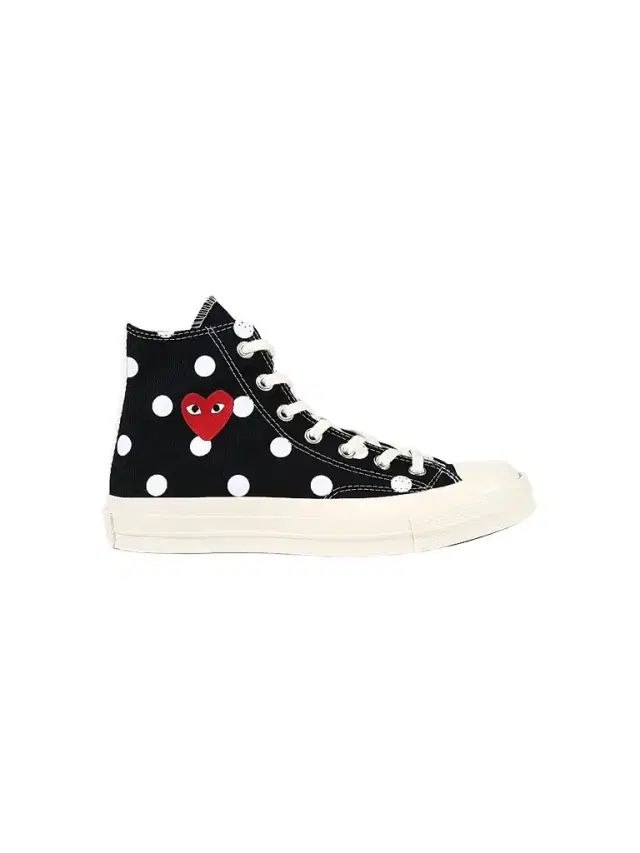 CdG PLAY x Converse Men's Chuck Taylor All Star Polka Dot High-Top Sneakers - Black