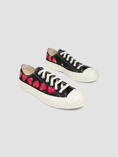 Comme des Garçons PLAY CdG PLAY x Converse Women's Chuck Taylor All Star Heart Low-Top Sneakers - Black - Size 11 | Thumbnail 2 Comme des Garçons PLAY CdG PLAY x Converse Women's Chuck Taylor All Star Heart Low-Top Sneakers - Black - Size 11 | Thumbnail 2
