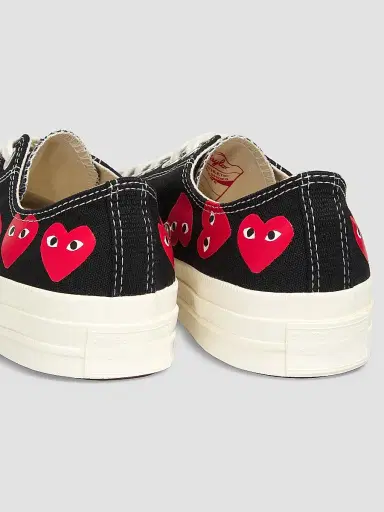 Comme des Garçons PLAY CdG PLAY x Converse Women's Chuck Taylor All Star Heart Low-Top Sneakers - Black - Size 11 | Thumbnail 3 Comme des Garçons PLAY CdG PLAY x Converse Women's Chuck Taylor All Star Heart Low-Top Sneakers - Black - Size 11 | Thumbnail 3
