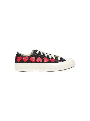 Comme des Garçons PLAY CdG PLAY x Converse Women's Chuck Taylor All Star Heart Low-Top Sneakers - Black - Size 11 | Thumbnail 1 Comme des Garçons PLAY CdG PLAY x Converse Women's Chuck Taylor All Star Heart Low-Top Sneakers - Black - Size 11 | Thumbnail 1