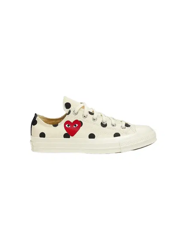 Comme des Garçons PLAY CdG PLAY x Converse Women's Chuck Taylor All Star Polka Dot Low-Top Sneakers - Off White