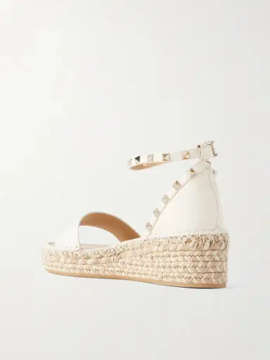 Valentino Garavani Rockstud Double Leather Espadrillas Sandals | Thumbnail 3
