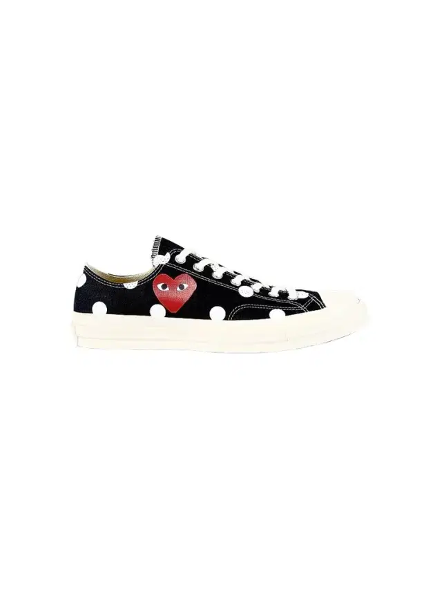 CdG PLAY x Converse Men's Chuck Taylor All Star Polka Dot Low-Top Sneakers - Black