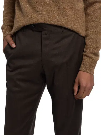 Saks Fifth Avenue Men's COLLECTION Basic Wool Dress Trousers | Thumbnail 6