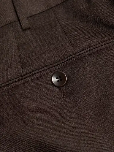 Saks Fifth Avenue Men's COLLECTION Basic Wool Dress Trousers | Thumbnail 7