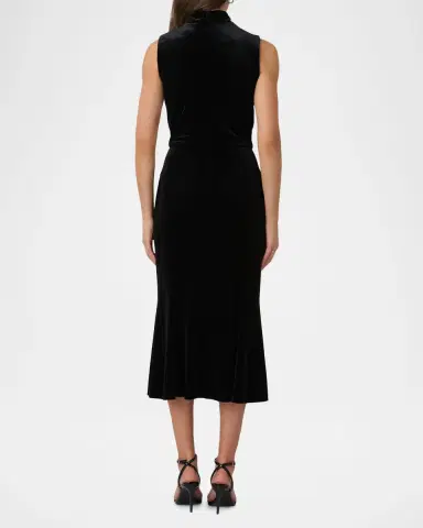 Shoshanna Audrey Sleeveless Velvet Dress | Thumbnail 2