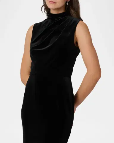 Shoshanna Audrey Sleeveless Velvet Dress | Thumbnail 3