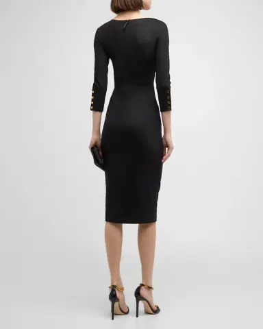 Giorgio Armani Asymmetric Keyhole Midi Dress | Thumbnail 6 Giorgio Armani Asymmetric Keyhole Midi Dress | Thumbnail 6