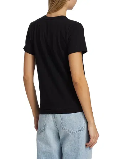 Comme des Garçons PLAY Women's Embroidered Heart T-Shirt - Black - Size XS | Thumbnail 4 Comme des Garçons PLAY Women's Embroidered Heart T-Shirt - Black - Size XS | Thumbnail 4