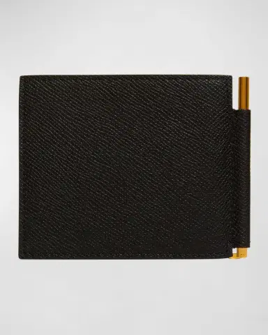 Tom Ford Men's Leather T-Line Money Clip Wallet | Thumbnail 4