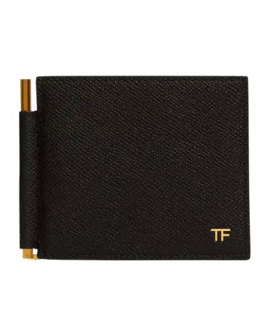 Tom Ford Men's Leather T-Line Money Clip Wallet | Thumbnail 1