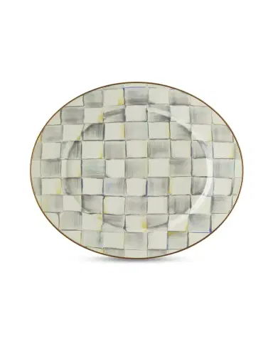 MacKenzie-Childs Sterling Check Charger Plate | Thumbnail 2