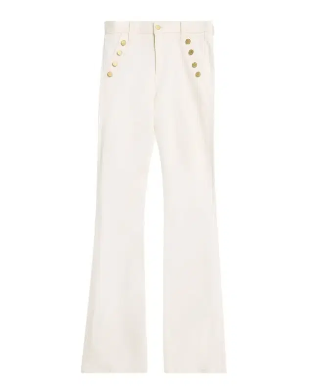 Ramy Brook Helena Sailor-Button Straight Leg Jeans
