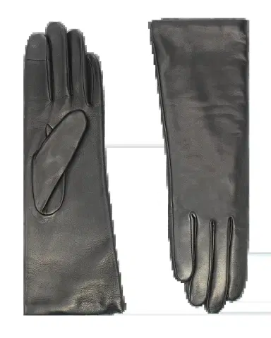 Agnelle Classic Lambskin Leather Gloves | Thumbnail 2