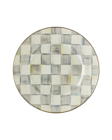 MacKenzie-Childs Sterling Check Dinner Plate | Thumbnail 1