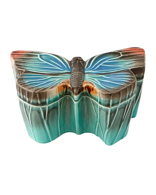 Bordallo Pinheiro "Cloudy Butterflies" Box by Claudia Schiffer