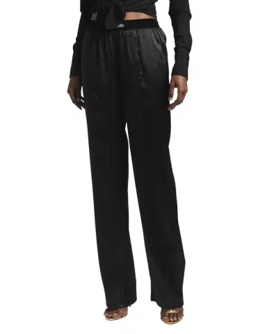 Tom Ford Logo-Banded Silk PJ Pants | Thumbnail 1 Tom Ford Logo-Banded Silk PJ Pants | Thumbnail 1