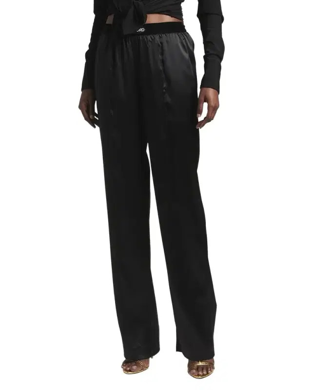 TOM FORD Logo-Banded Silk PJ Pants