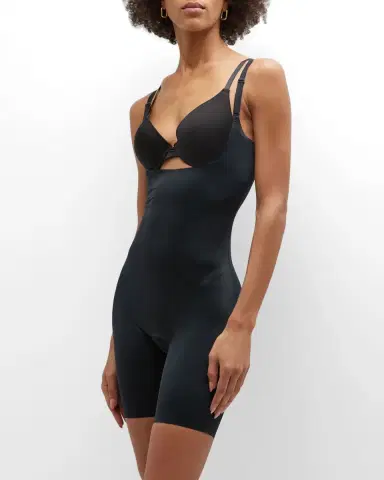 Spanx SPANXshape Invisible Open-Bust Mid-Thigh Bodysuit | Thumbnail 3