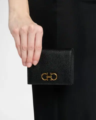 Ferragamo Gancini French Leather Wallet | Thumbnail 2