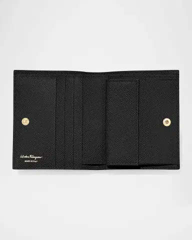 Ferragamo Gancini French Leather Wallet | Thumbnail 3