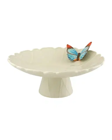 Bordallo Pinheiro "Cloudy Butterflies" Cake Plate by Claudia Schiffer | Thumbnail 1