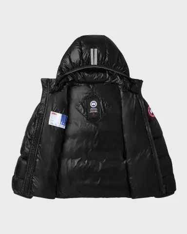 Canada Goose Kid 's Crofton Striped Logo Quilted Jacket, Size 2-7 | Thumbnail 5 Canada Goose Kid 's Crofton Striped Logo Quilted Jacket, Size 2-7 | Thumbnail 5