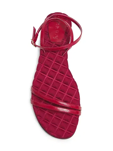 Aera Women's Faye Vegan Brushed Leather Flat Sandals | Thumbnail 4